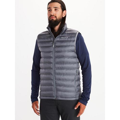 Marmot Solus Featherless Jackets - Mens Vest Grey CA1429567 Canada